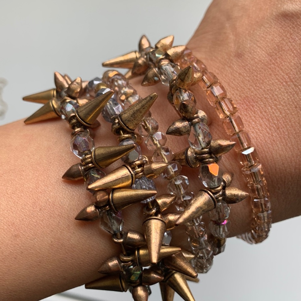 Lot of Alex & Ani Bracelets, Spike & Stones